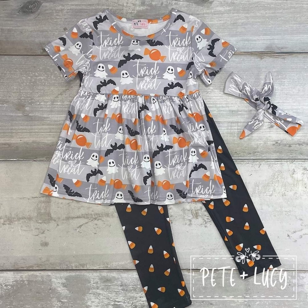 Pete and Lucy brand new Trick or Treat 2 piece set